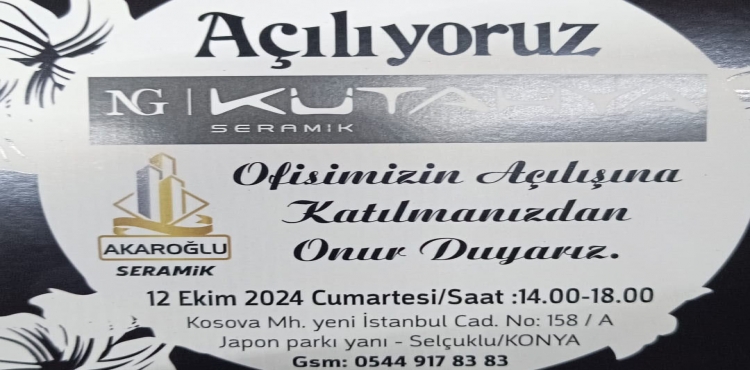 Akaroğlu Seramik Açılıyor?v=1